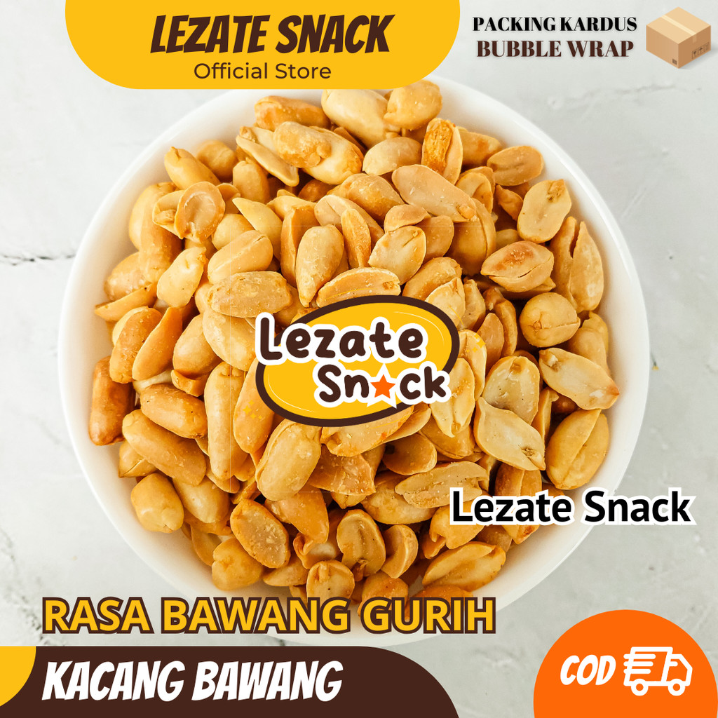 Kacang Bawang Goreng 1kg Gurih Asin Enak Murah Renyah Kiloan/ Lacang Bawang Bali Putih Murah / Kacan