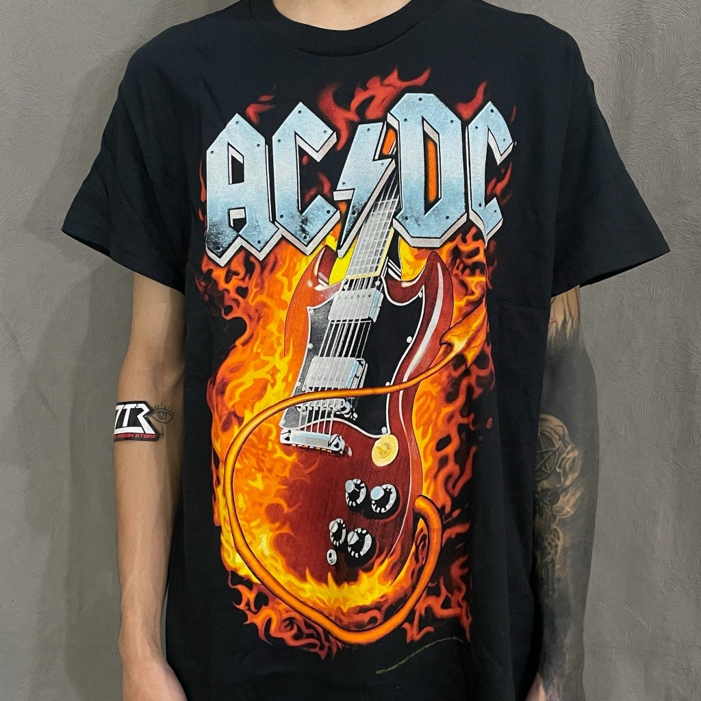 ORI T Shirt Band Official ACDC - THUNDERSTRUCK Original