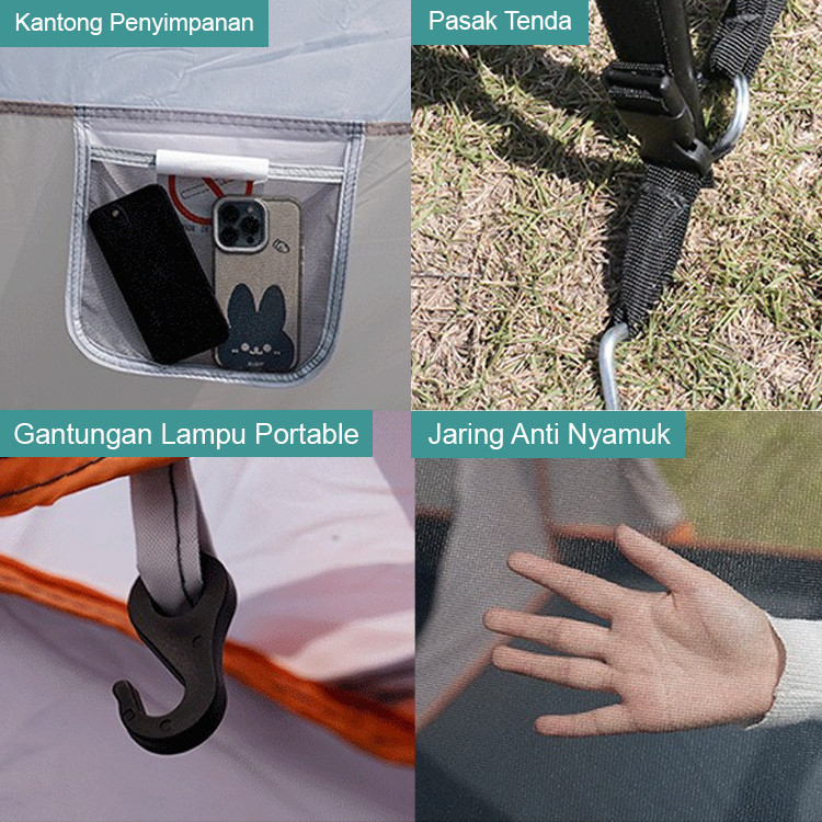 Bintang Ofc TENDA CAMPING KELUARGA 2 RUANG | TENDA CAMPING TENTASTIC OUTDOOR | TENDA KEMPING OUTDOOR