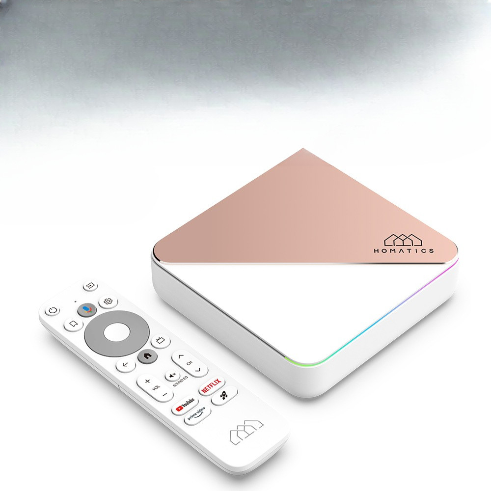 HOMATICS Box R 4K Plus TV Box AndroidTV 14 Amlogic S905X4 Netflix Google Certified DTS Dolby Vision 