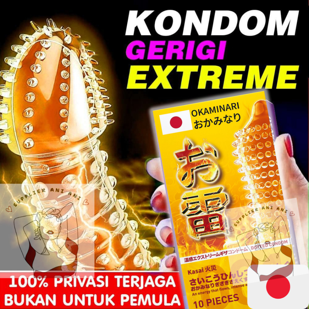 Condom Dotted Rubbed 001 - Kondom Gerigi dan Berduri - Privasi Aman Kualitas Terbaik -