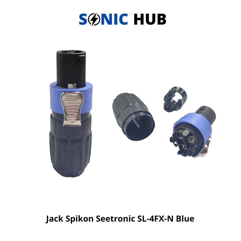 Jack Spikon Jack Speakon Seetronic SL-4FX-N Blue - SL4FXN