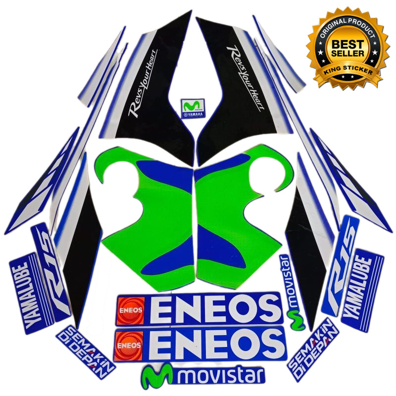 Striping Standart R15 Movistar 2017 | Stiker Body Yamaha R15 Movistar 2017 | Termurah & Berkualitas