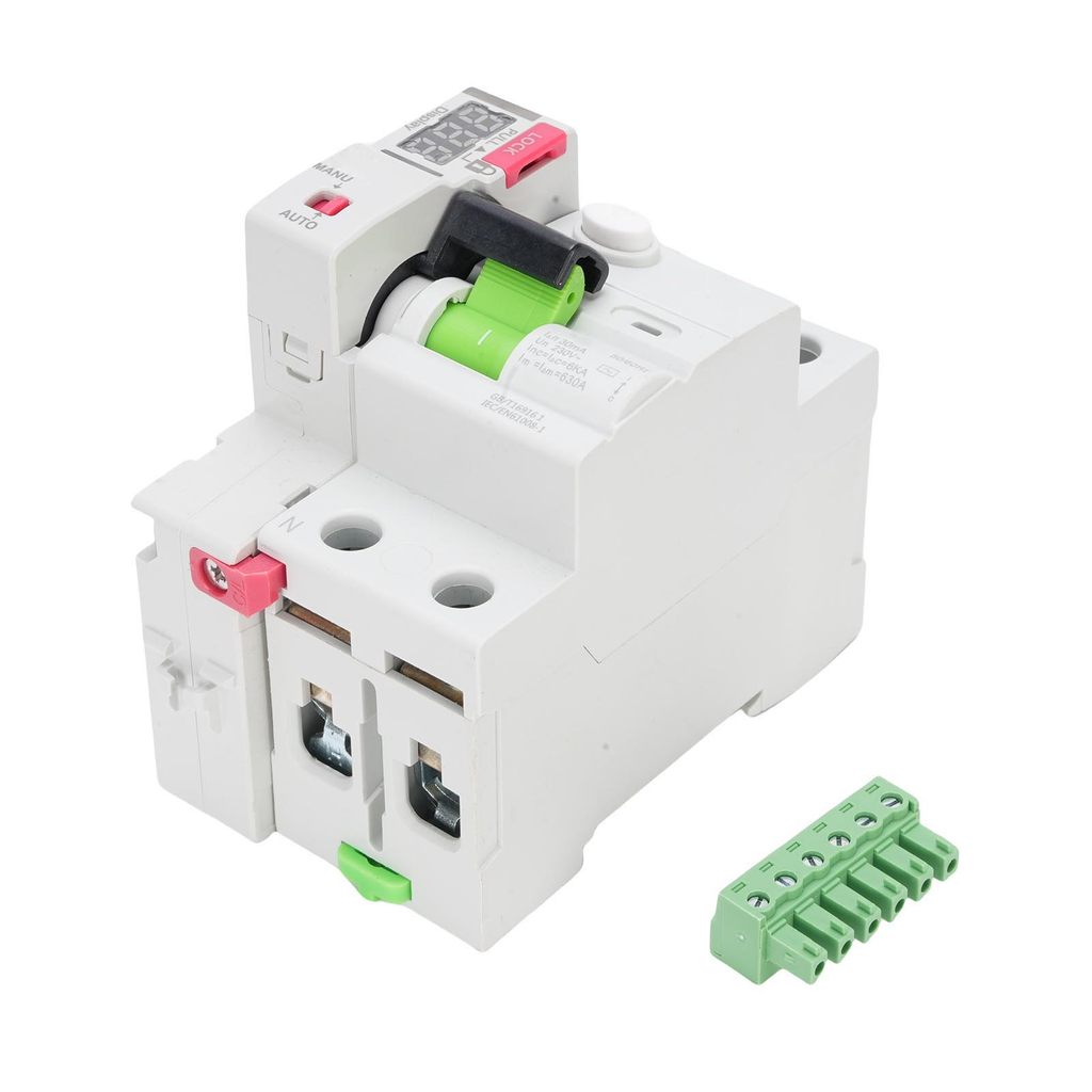 RCCB Rest Current Earth Leakage Circuit Breaker 2P RCD Type A with gital splay Automatic Reset Earth