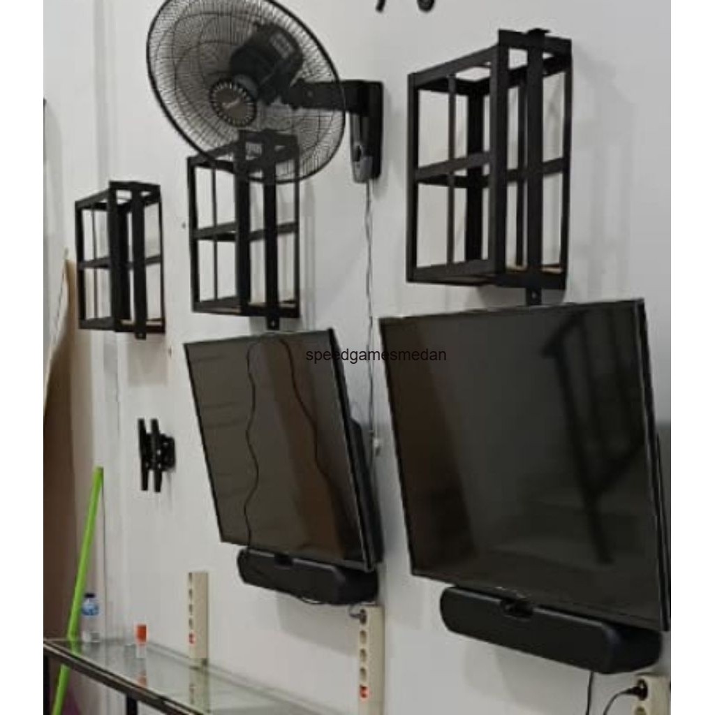 Kerangkeng ps box besi untuk pengaman ps rak ps cocok untuk ps2 ps3 ps4