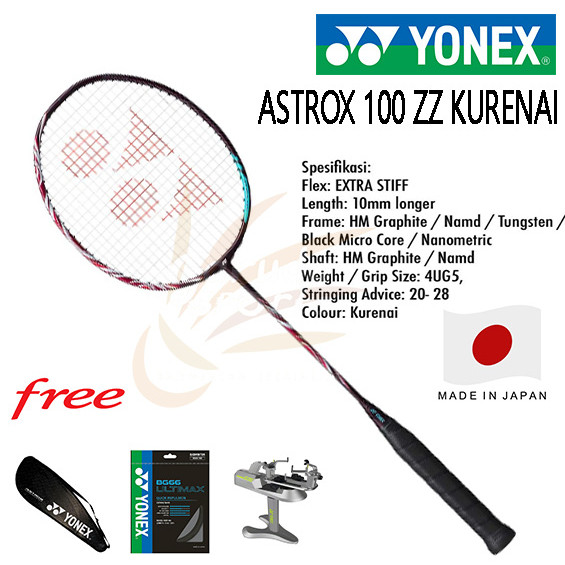 Raket Badminton Yonex Astrox 100ZZ KURENAI / Yonex AX 100 ZZ Kurenai / AX100ZZ