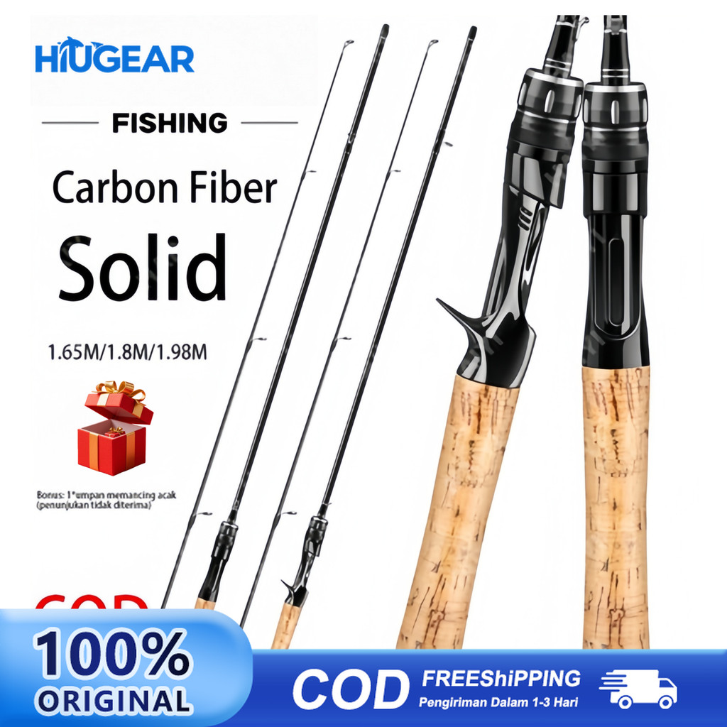 FISHING Joran UL carbon 168M/1.8M/1.98M lentur 3-6Lbs carbon padat/Joran ultralight UL Ajiro sakura 