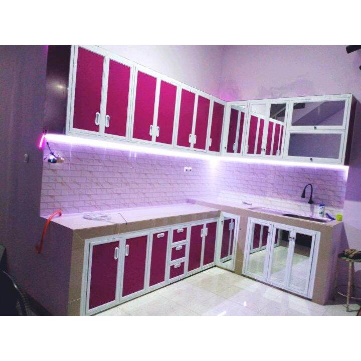 Kitchen set full aluminium murah kuat bergaransi