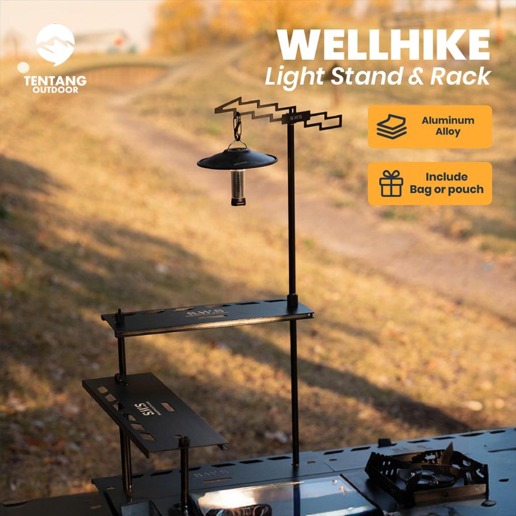 Dudukan Lampu Camping WELLHIKE Tiang Lampu IGT Aluminium Outdoor Picnic