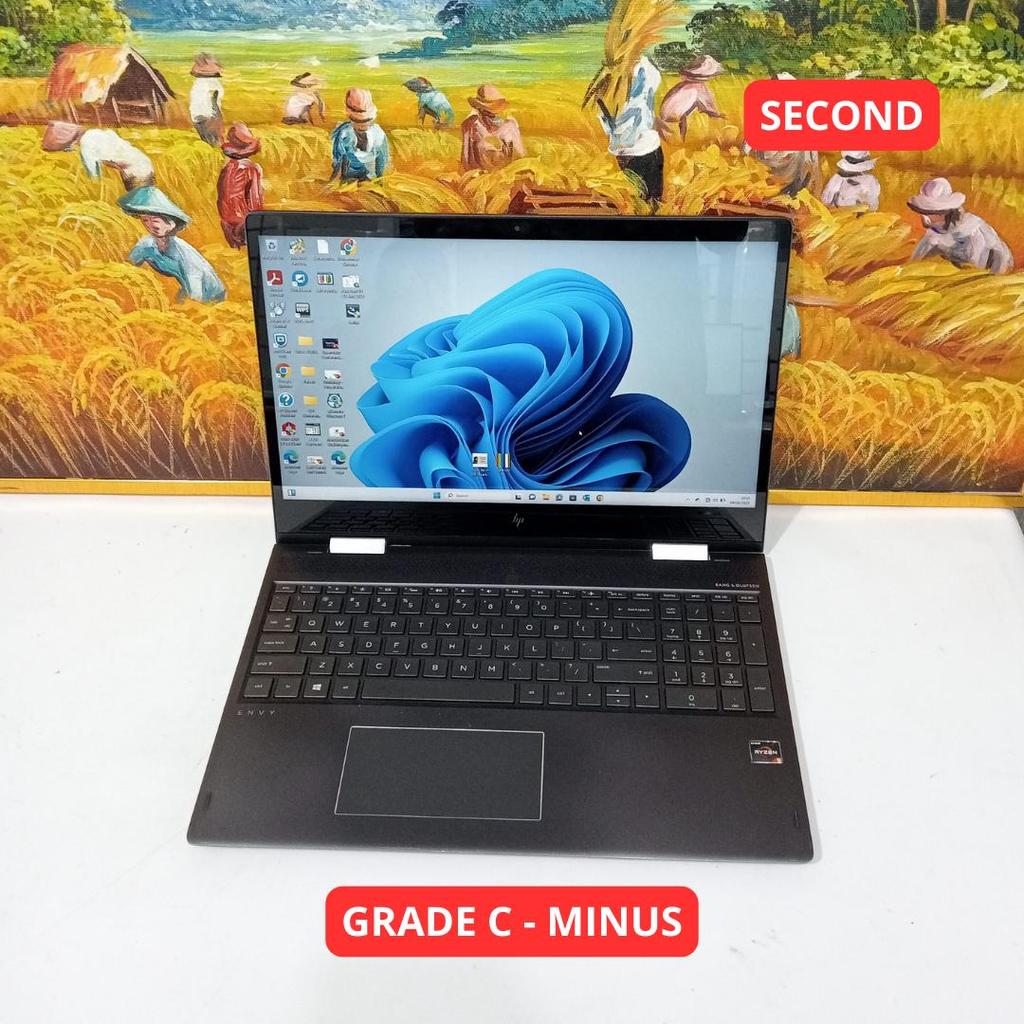 HP ENVY X360 CONVERTIBLE 15-BQ2XX AMD RYZEN 5 2500U 8 GB (14") GRADE C - MINUS LAPTOP SECOND ORIGINA