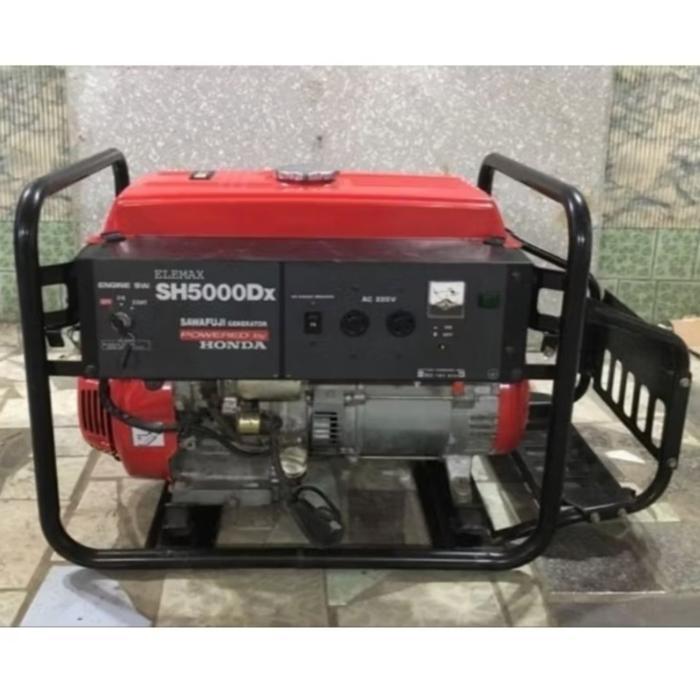 Genset Honda Elemax SH5000DX 4500 Watt Starter Original - Tanpa Aki