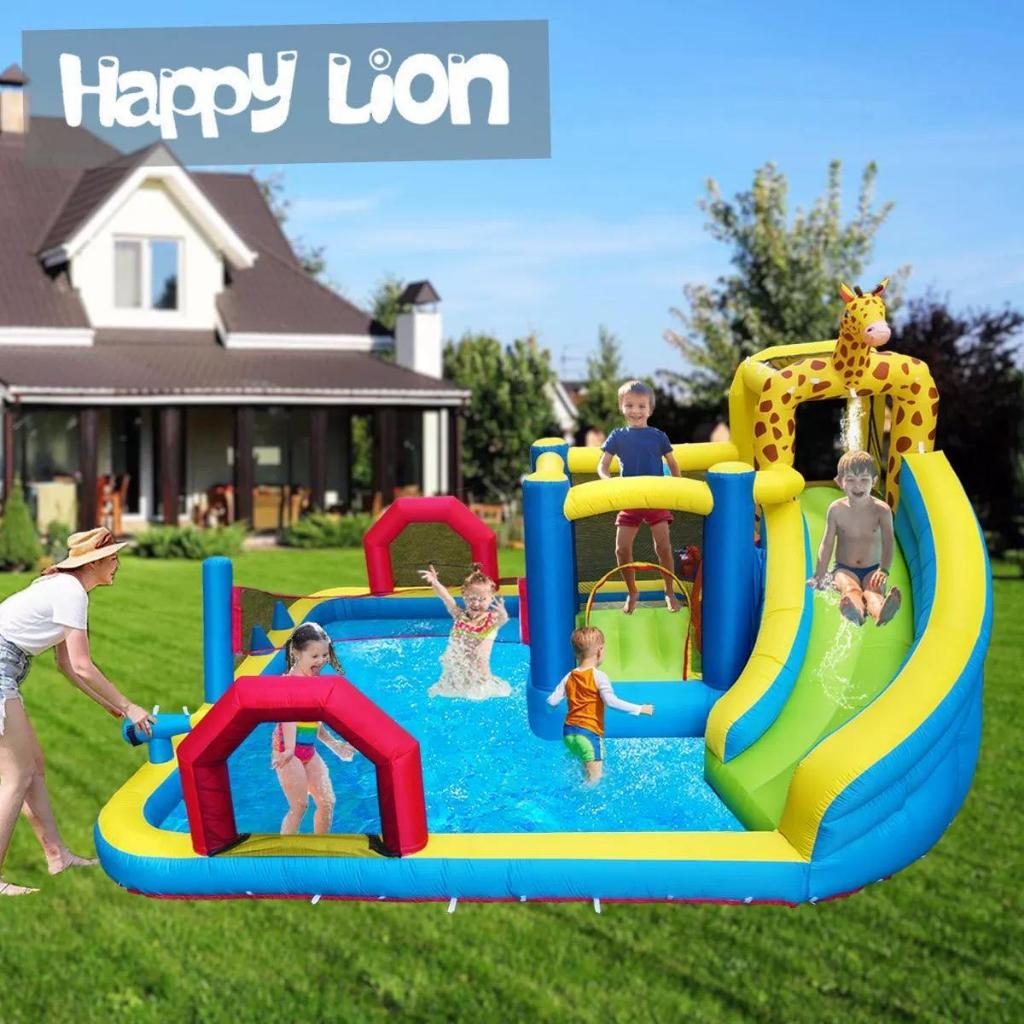 Happy Hop Rumah Istana Balon Inflatable Toys Perosotan Anak Inflatable Bouncer Rumah Balon Playgroun