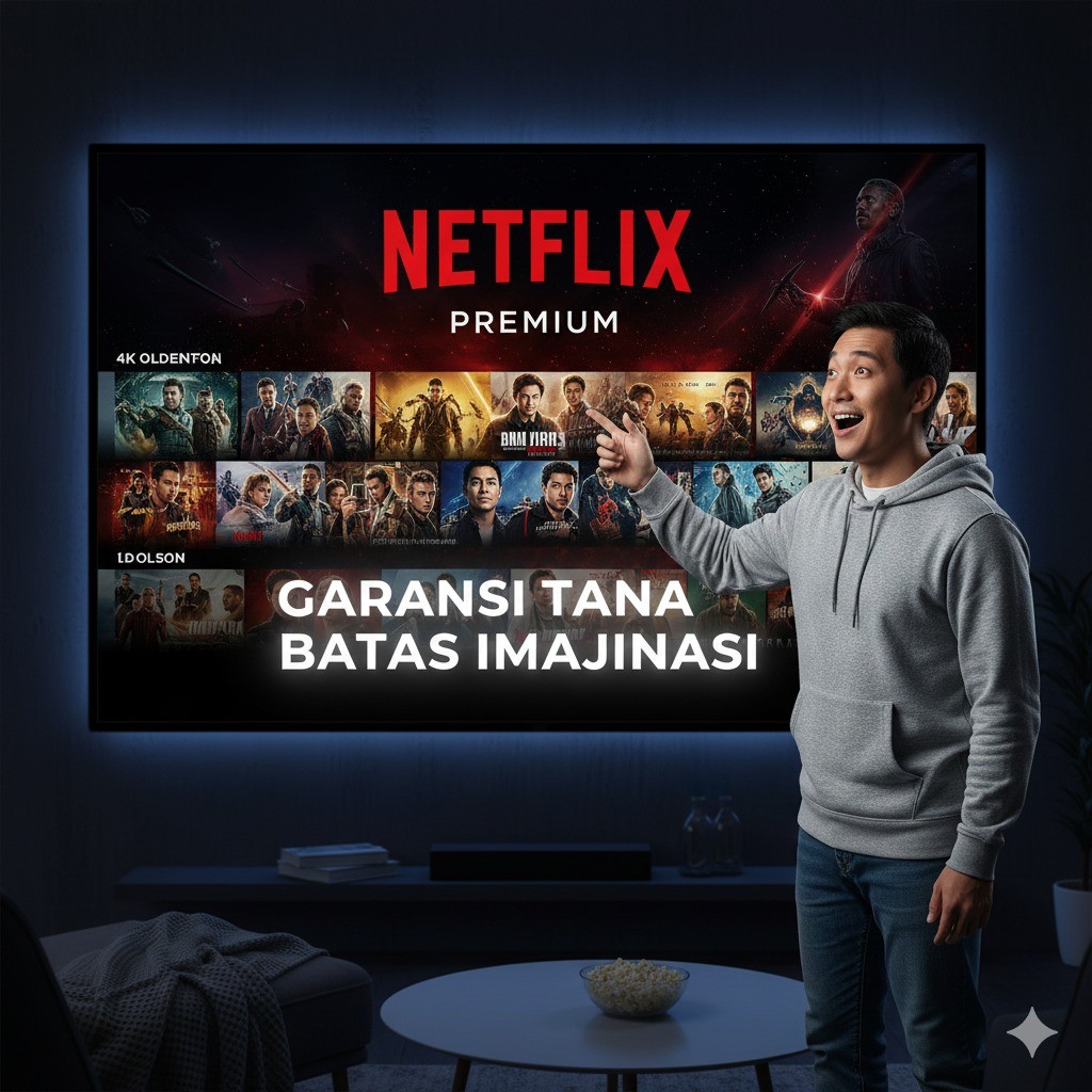 NETFLIX PREMIUM 1 SAMPAI 3 BULAN 4K PRIVATE AMANAH LEGAL GARANSI FULL 100%