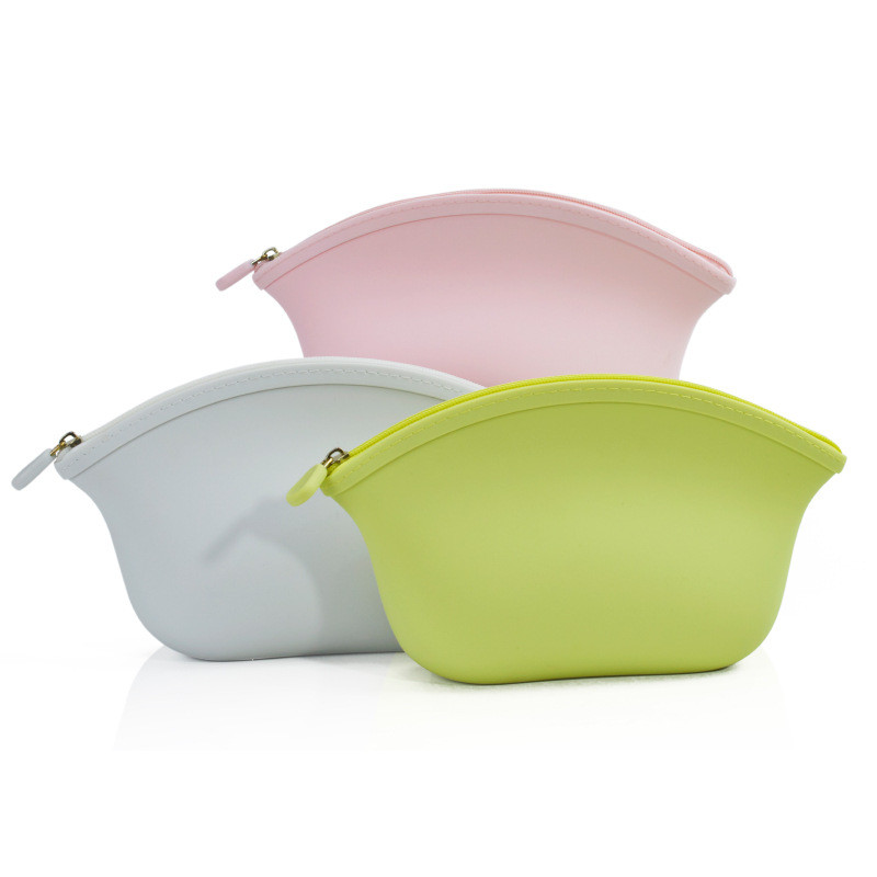 Tas Silikon Portabel Multifungsi Anti Air - Dompet Koin, Tas Kosmetik & Tas Earphone Ritsleting