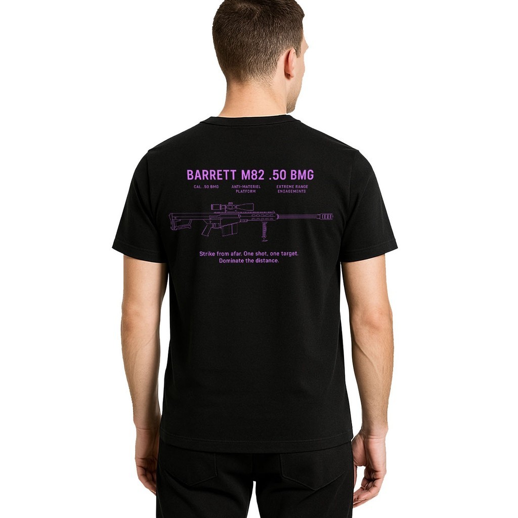 (COD) RSA Kaos Tactical Barret M82 - Baju Taktikal Pria Army -  Combed 24s Premium -  TNI Polisi Bri