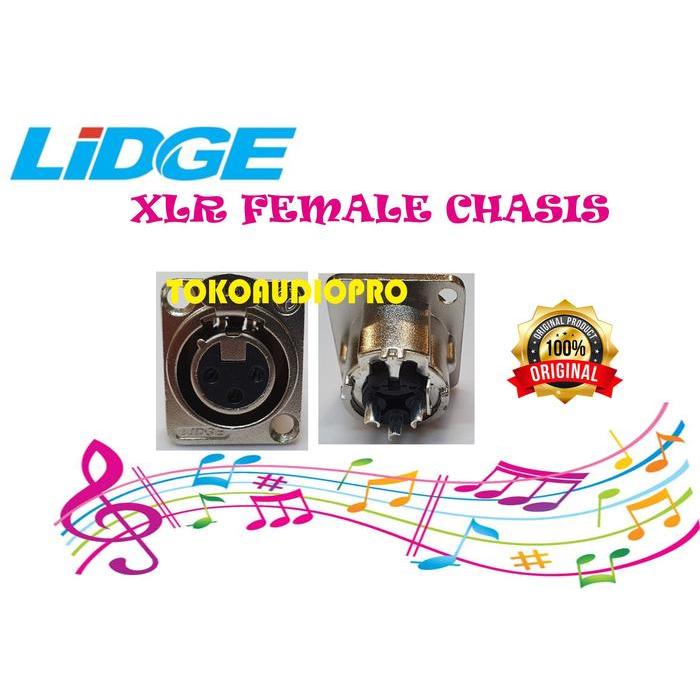 Konektor XLR Female Chasis LIdge XLR Chasis