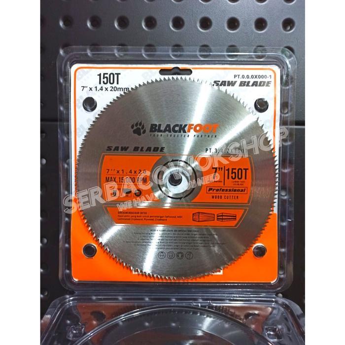 Blackfoot Saw Blade 7" Inch 150 T Wood Cutter Tajam Carbide HSS Blade