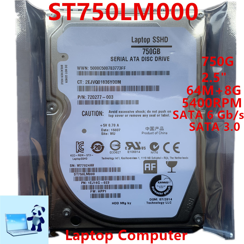 New Original SSHD For Seagate 750GB SATA 2.5" 64MB+8G 5400RPM For Internal SSHD For Notebook SSHD Fo