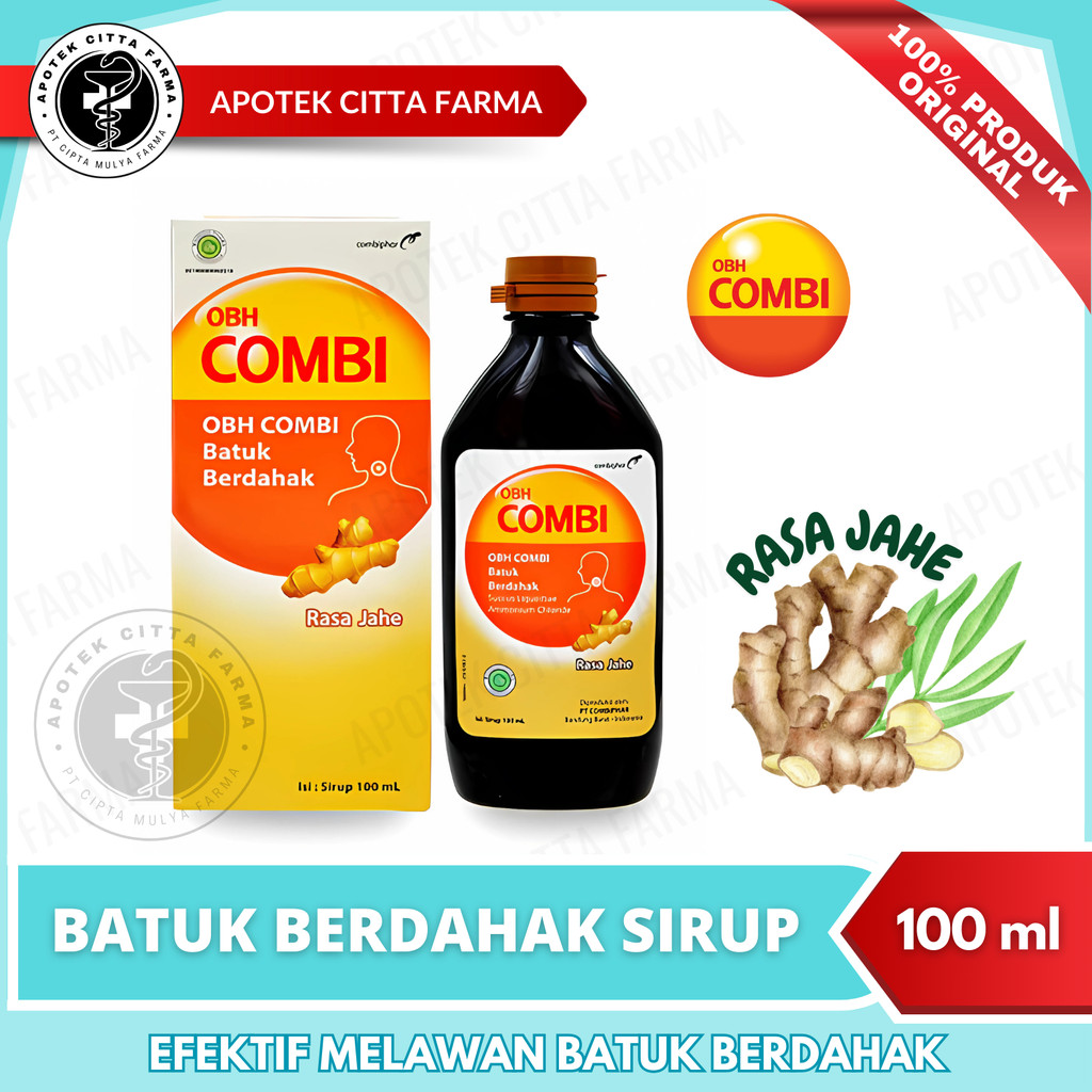 Obh Combi Batuk Berdahak Jahe 100 ml - Sirup Obat Batuk Berdahak