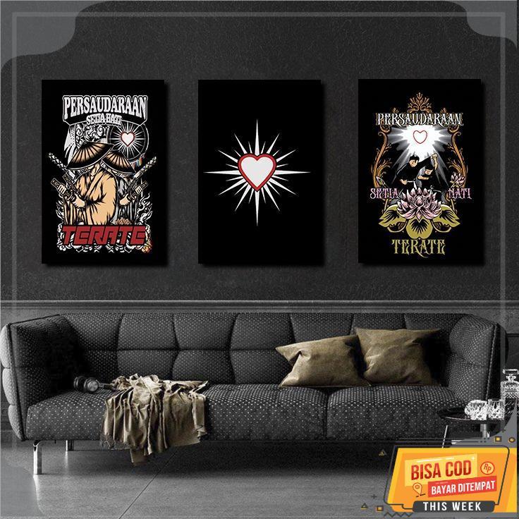 Hiasan dinding PSHT  20x30cm Dekorasi Dinding Ruang Tamu Foto Dinding Persaudaraan Setia Terate Paja