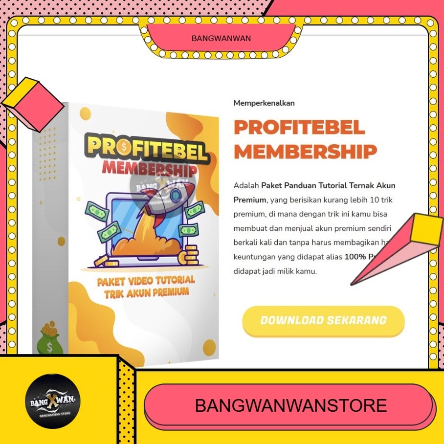 PROFITEBEL Cara Jualan Akun Premium Ternak Akun