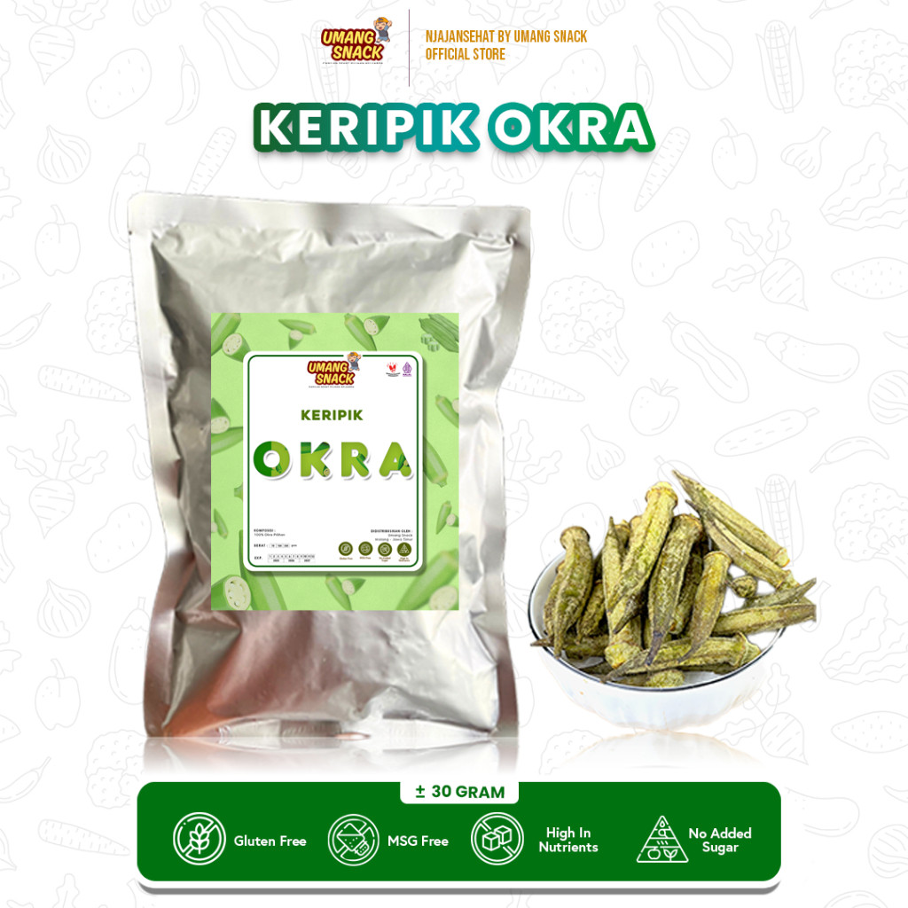 KERIPIK OKRA PREMIUM - KERIPIK SAYUR OKRA - OKRA CHIPS VACUUM FRYING