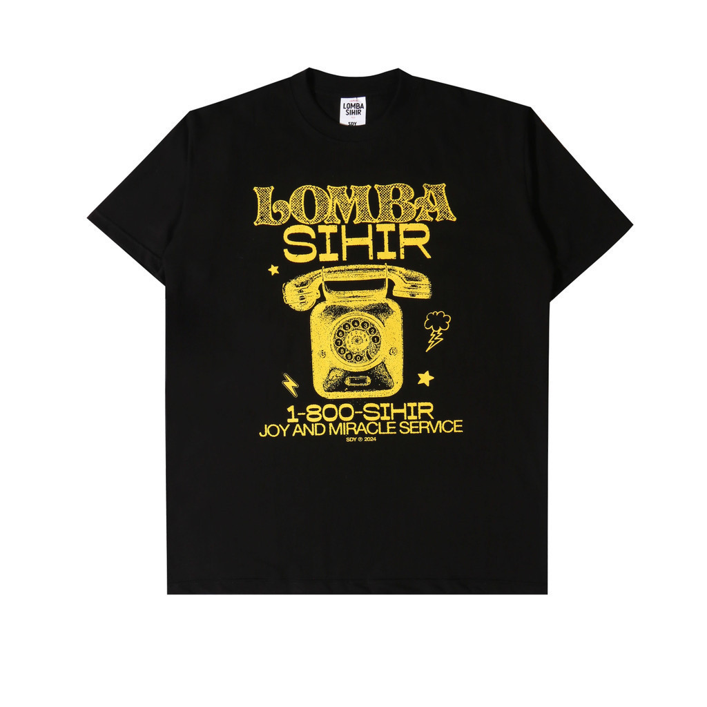 (Asli) Lomba Sihir - Service Call - T-Shirt - Black