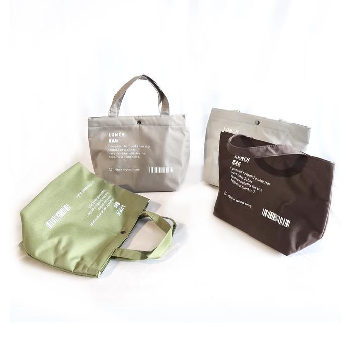 LANGUO Have A Good Time Lunch Bag/Tas makan/Tas bekal - Green Pastel