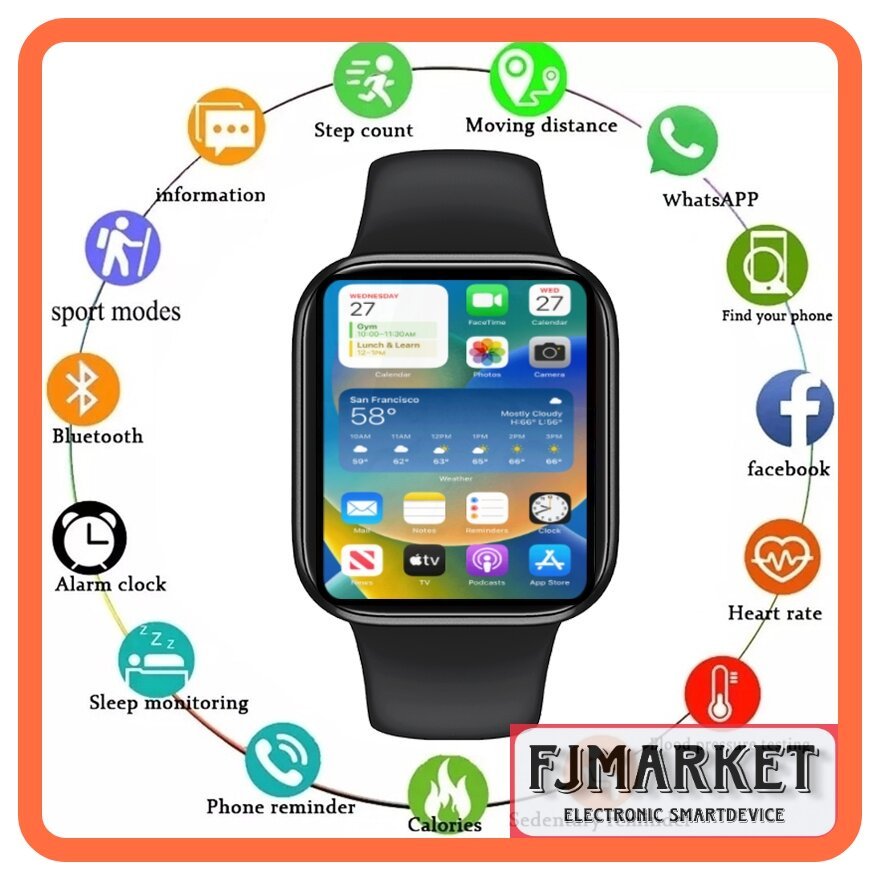 SMARTWATCH ANDROID 4B BISA WHATSAPP y68 d20 ANTI AIR JAM tangan pintar HP Y68 NOTIFIKASI WHATSAPP TP