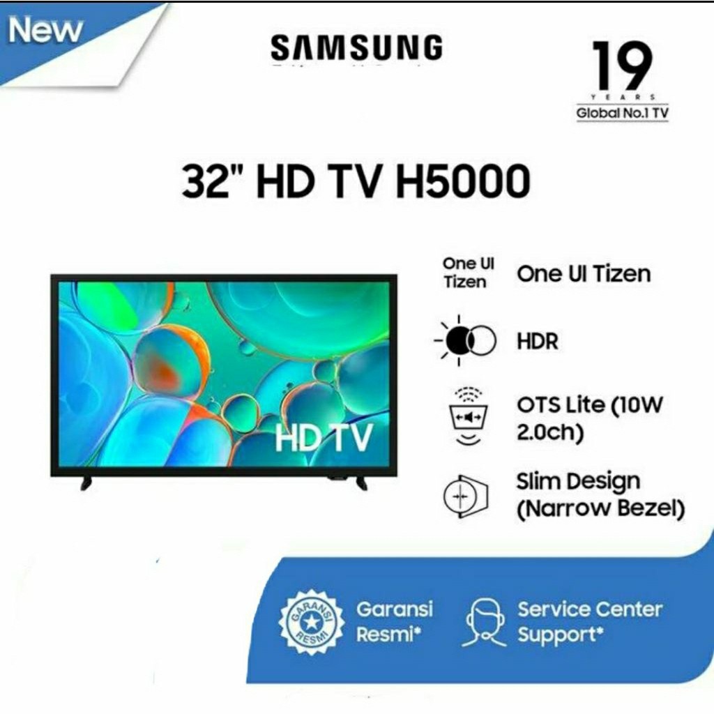 Samsung UA32H5000FK Televisi 32" Digital Smart TV Garansi Resmi SNI