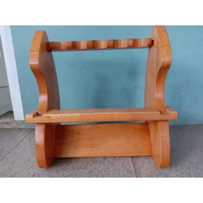 Wood Rod Stand Rak Joran Pancing dari Kayu