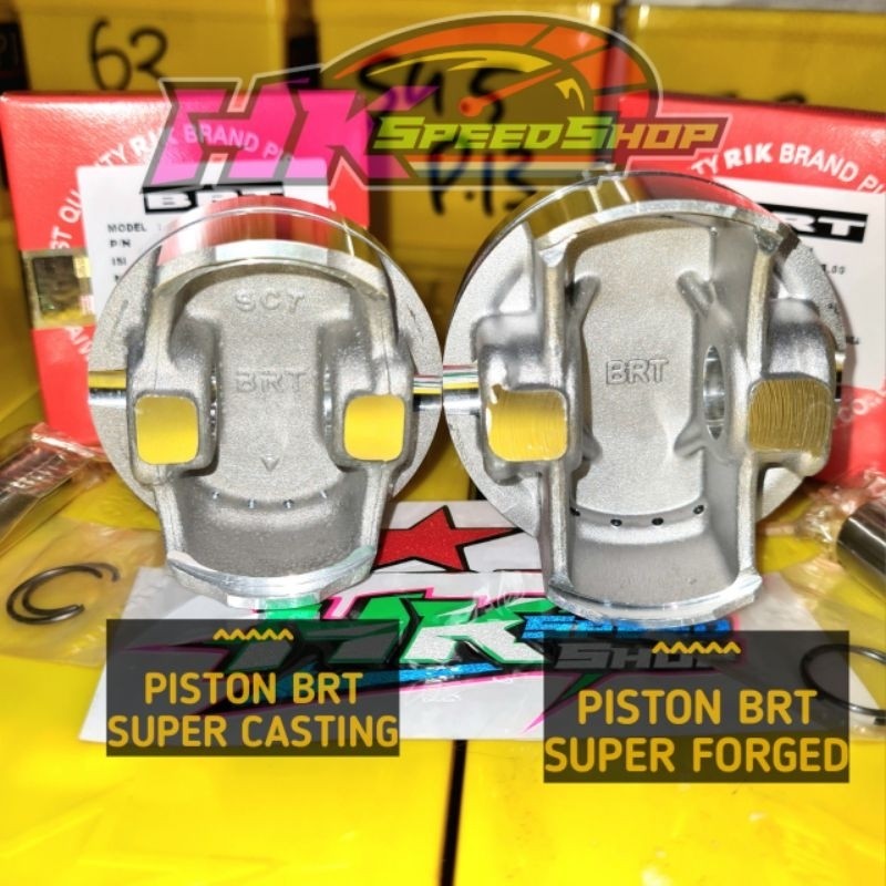 PISTON KIT BRT CASTING FORGED FORGING PISTON SET RING PISTON 53 / 53.4 / 54.50 / 55 / 55.25 / 57 / 5
