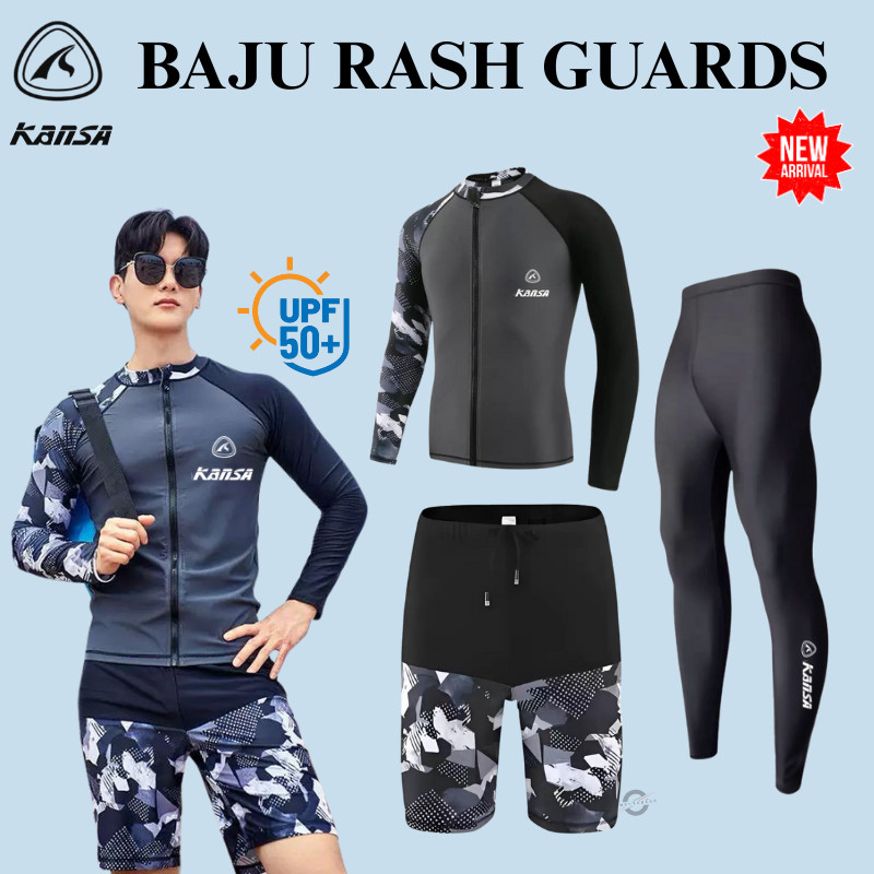 Celana Renang Snorkeling Diving Pendek / Baju Diving Rashguard Pria Kansa 0.5mm lycra / Baselayer Le