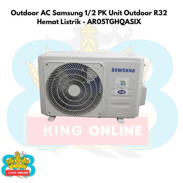 Outdoor AC Samsung 1/2 PK Unit Outdoor R32 Hemat Listrik - AR05TGHQASIX
