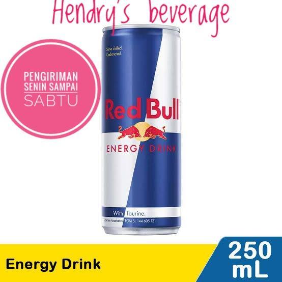 Redbull energy drink | red bull minuman energi kratingdaeng - 1/2karton(12pc)