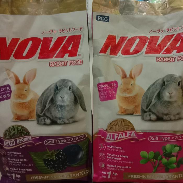 Pelet/Pakan Kelinci Nova Nova Rabbit food 1kg Makanan Kelinci Nova by Happypaws id