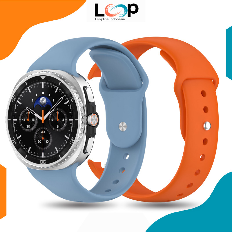 Strap Samsung Galaxy Watch 8/8 Classic Silicone Tali Galaxy Watch 8 40mm 44mm Series Model Sportband