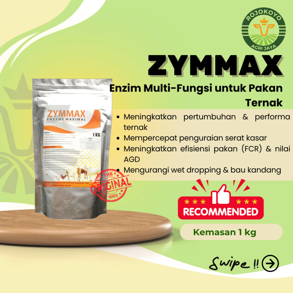 [Oryza Paws] Zymmax-Enzim Maximal Pemecah Serat Kasar Pakan Ternak