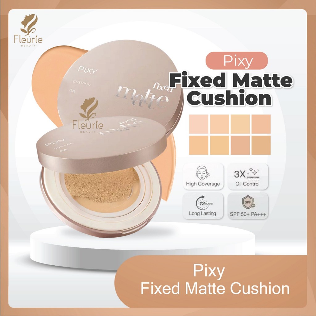 Pixy Fixed Matte Cushion 11gr - Pixy Cushion Matte Finish / Bedak Long Lasting