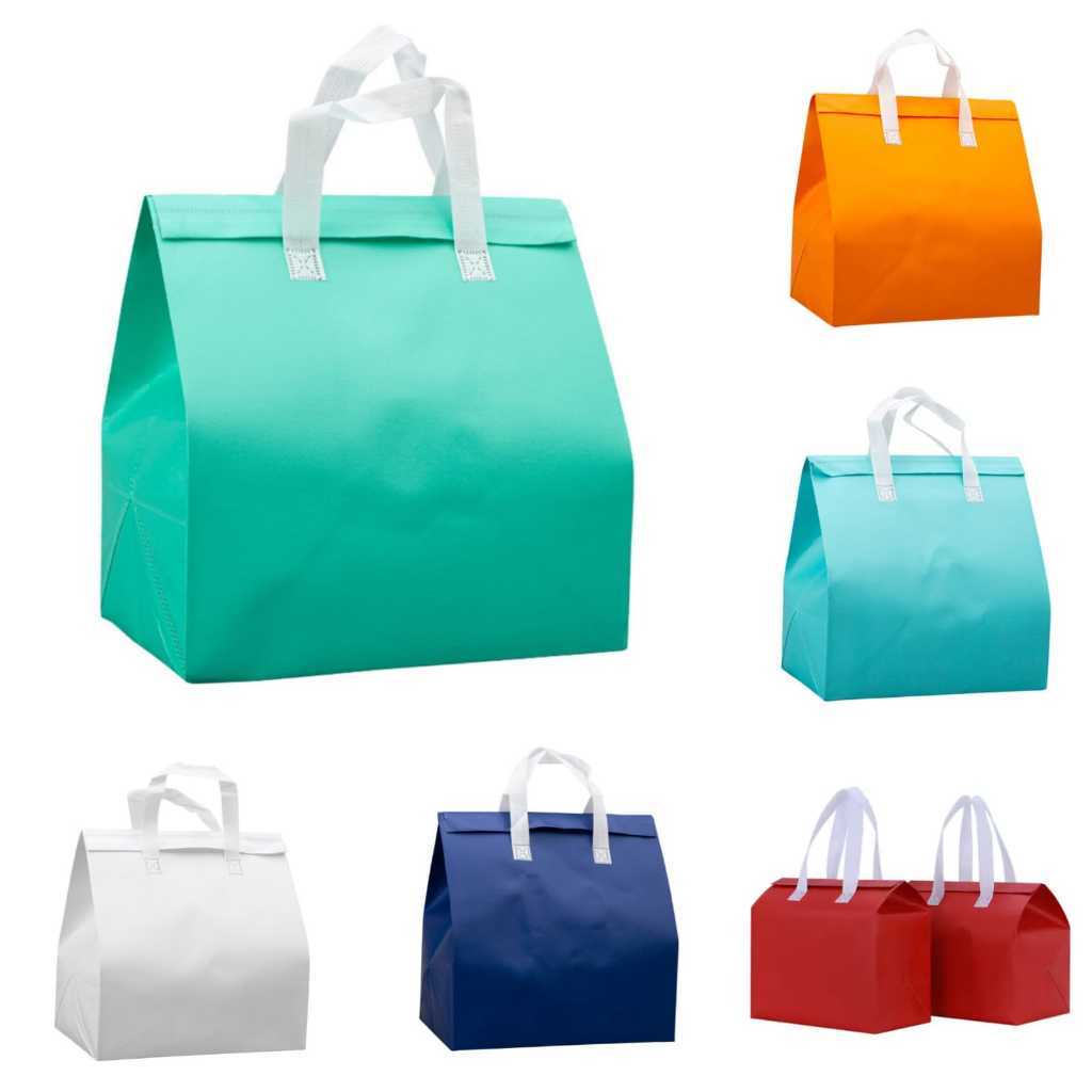 Tas Thermal Cooler Bag / Cooler Bag Aluminium Foil Thermal / Tas Bekal Makanan Anti Air Tahan Panas 