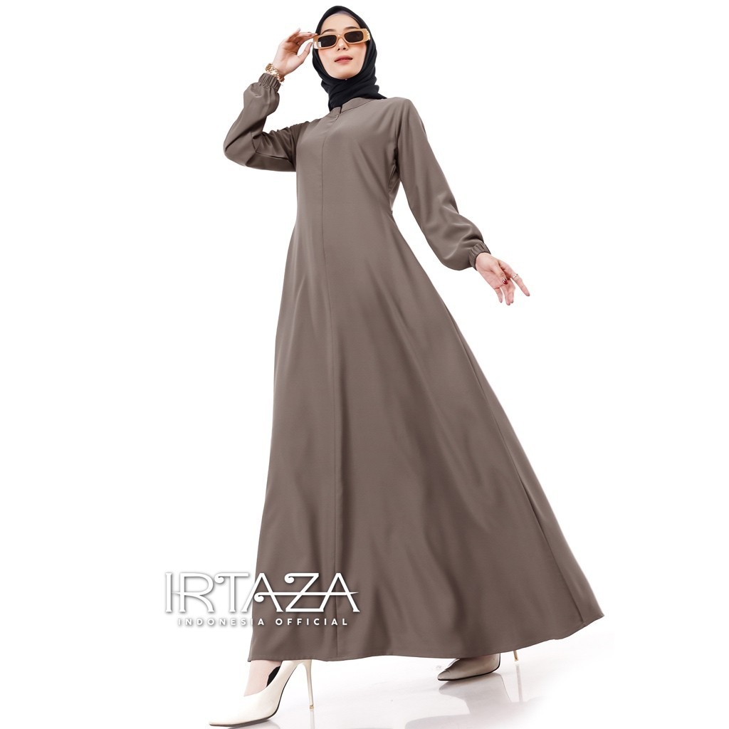 Vinolia Dress Gamis Polos Slim Fit Premium Marbella Silk Barbara Silk