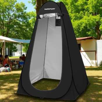 Tenda Toilet Portable Otomatis – Tenda Shower & Ganti Baju Outdoor Lipat Ringkas, Anti Roboh, dengan