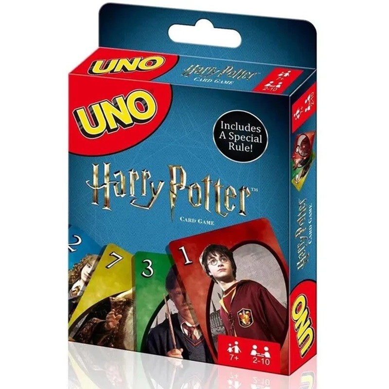 Mattel Games UNO Harry Potter Card Game for Family Night Featuring Tv Show Themed Graphics and a Spe