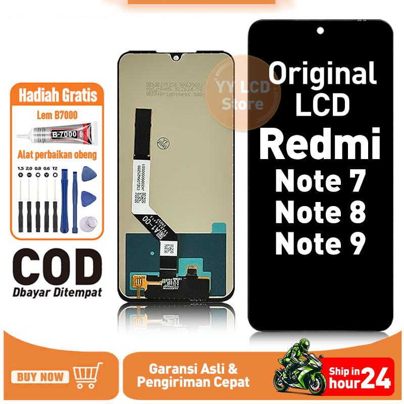 LCD Redmi Note 7 LCD Redmi Note 8 / Note 9 TOUCHSCREEN Fullset Crown Murah Compatible For Glass Touc