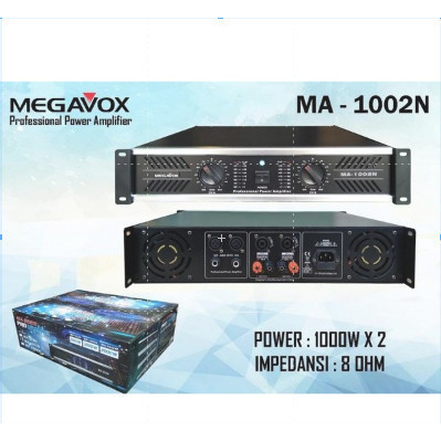 POWER AMPLIFIER MEGAVOX MA 1002 BARU AMPLI MEGAVOX MA 1002N MA1002 ORI