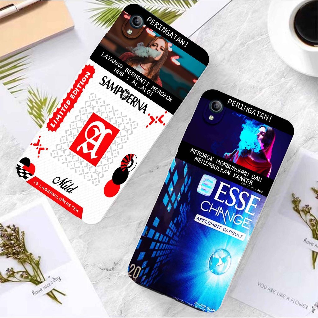 Softcase Pro Camera Untuk Vivo Y91C / Y1S  - Softcase Terbaru New Walpaper Gambar Smoke Rokok Keren 