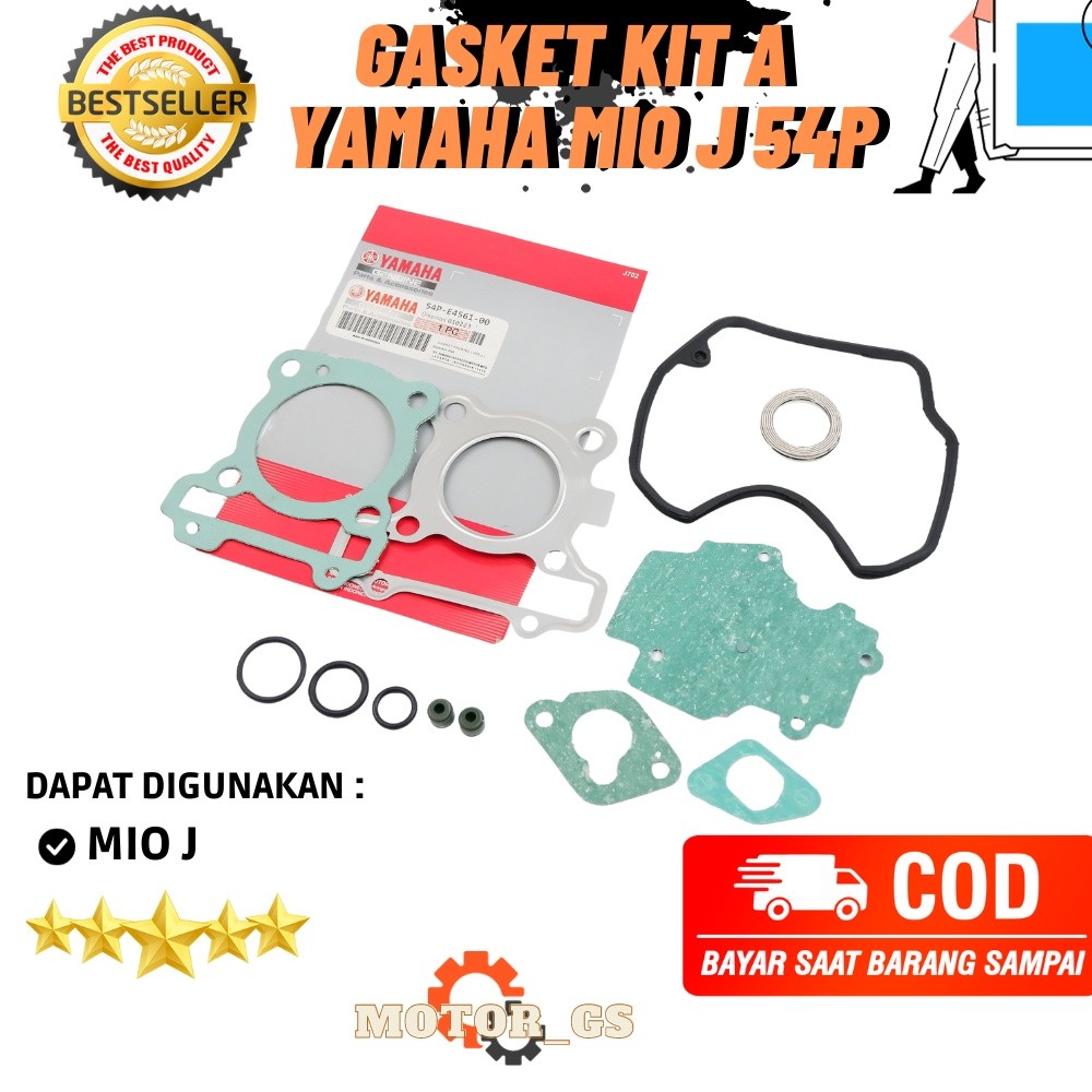 Top Set Paking Blok Seher sepeda motor Yamaha Mio J - X-RIDE - Mio GT 54P-E4561-00 ori onderdil