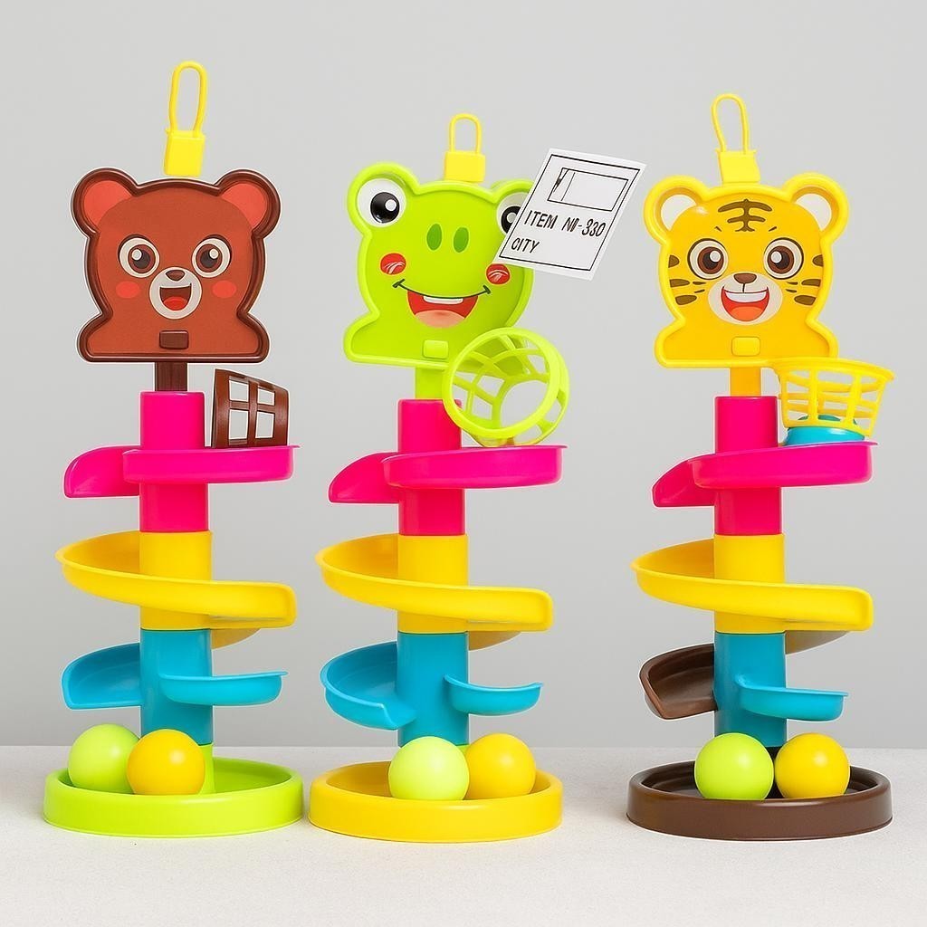 Promo COD Murah Mainan Viral Edukatif Anak Rotating Rolling Ball 3 Susun SH220 Edukasi Cocok Untuk A
