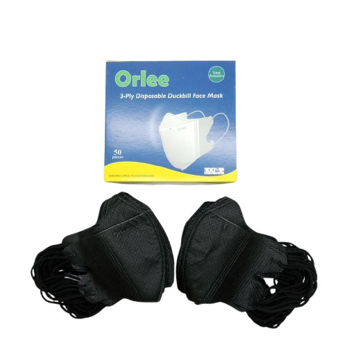 ORLEE - Masker Duckbill Hitam Orlee 50's