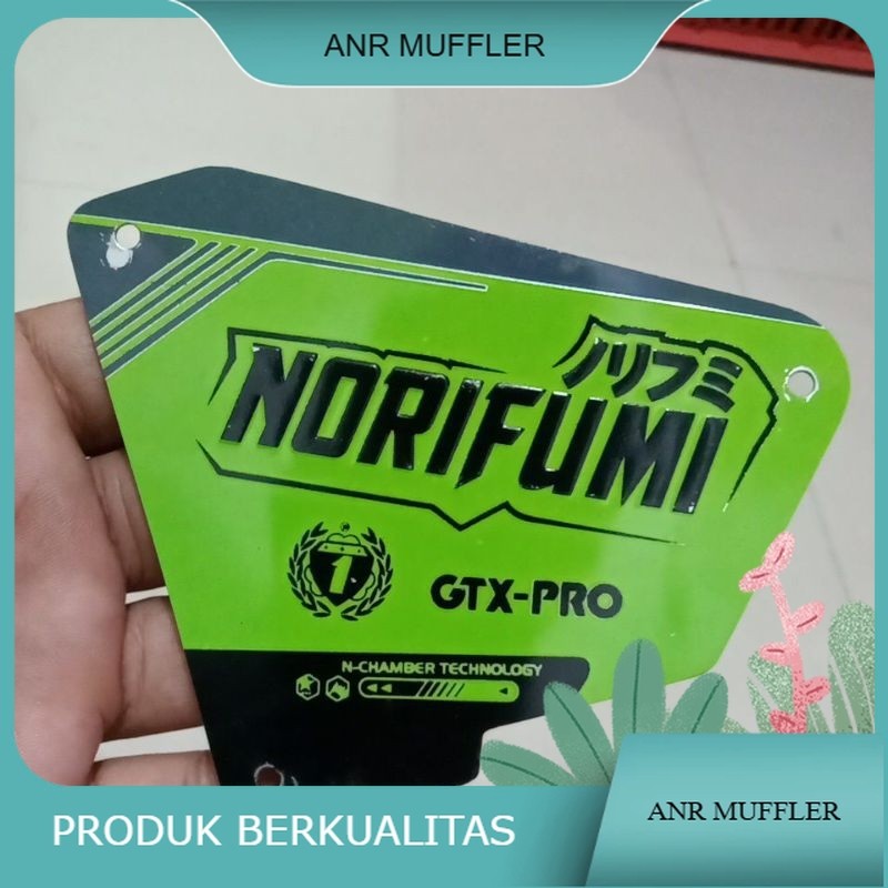 LOGO Emblem Merek Knalpot Norifumi Timbul Berkualitas